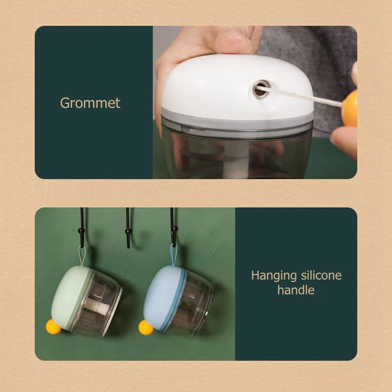 Title 3, Manual Mini Household Hand-pull Garlic Crusher....