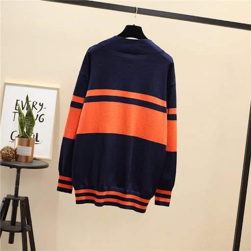 Title 3, Knitted Sweater Womens Contrast Large Cardigan...