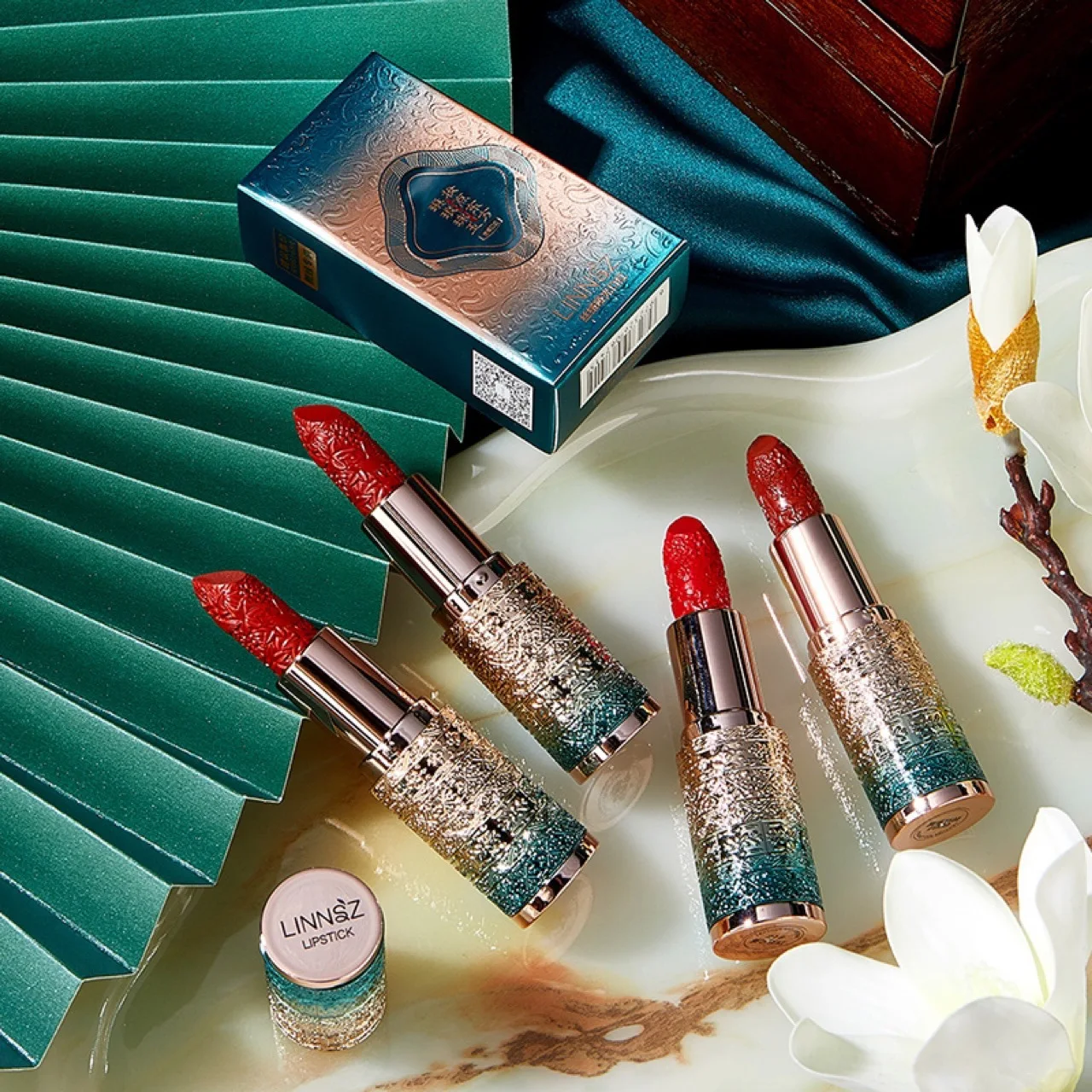 Title 4, Linzhuang Velvet Matte Carved Lipstick for long...
