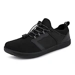 Plus Size Flying Woven Herenschoenen, brede neus, ademend, antislip, blote voeten comfort voor heren. — foto 8