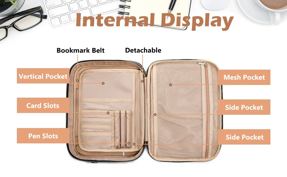 Title 5, Portable Multi-functional Shoulder Bag for Book...