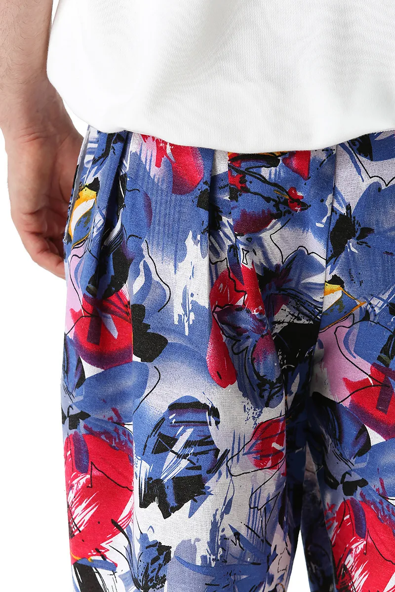 Men's Casual Bloomers Cotton and Linen Trousers Lightweight Breathable and Comfortable Perfect for Summer Relaxed Style — photo 24