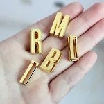 Acessórios 18mm 26 Letras Inglesas Com Contas para criar joias personalizadas e pulseiras charmosas, ideal para artesanato. — foto 31
