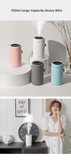Title 6, USB Rechargeable Wireless Ultrasonic Aromathera...