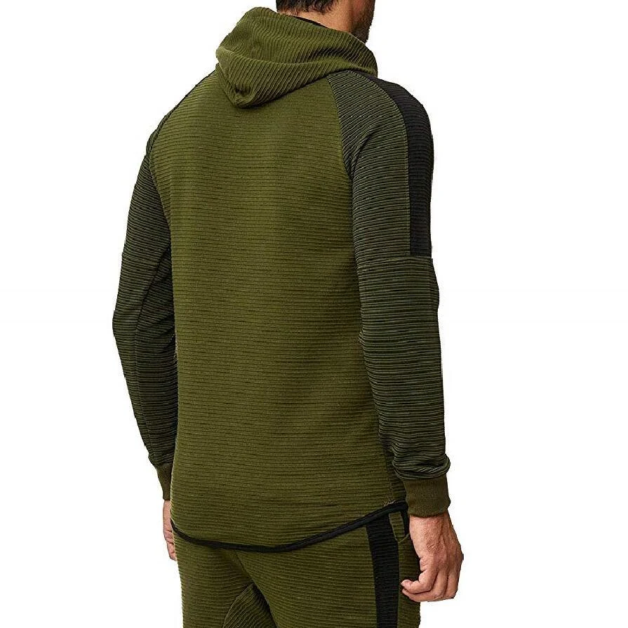 Contrast Stripe Colorblock Hoodie for men, offering comfort and style for everyday wear, perfect for a modern and casual — photo 13