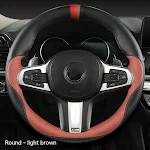 Round D-Type Universal Steering Wheel Cover, Enhanced Grip and Comfort, Easy Installation, Anti Slip Design, Protects Yo — photo 2