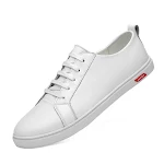 Witte sportschoenen voor heren, comfort en stijl voor hardlopen, training en dagelijks gebruik. Ademend en lichtgewicht. — foto 4
