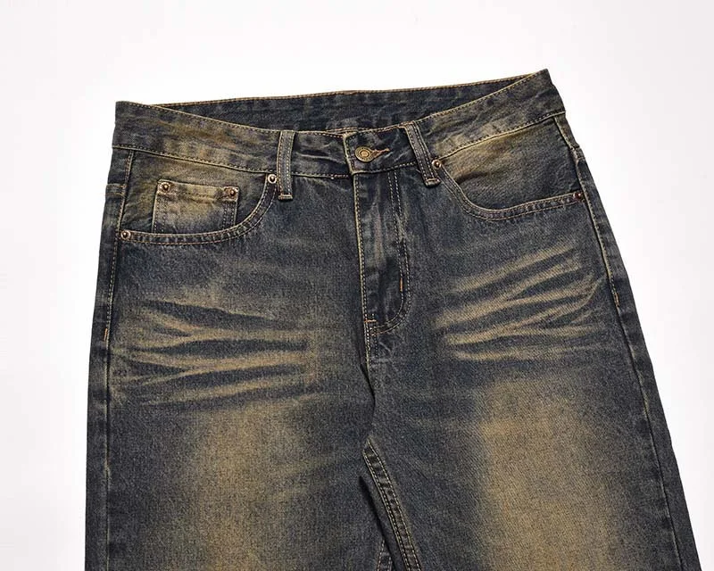 Heren casual jeans met wassing, perfect te combineren. Comfort en stijl voor elke dag en elke gelegenheid, een echte allrounder. — foto 9