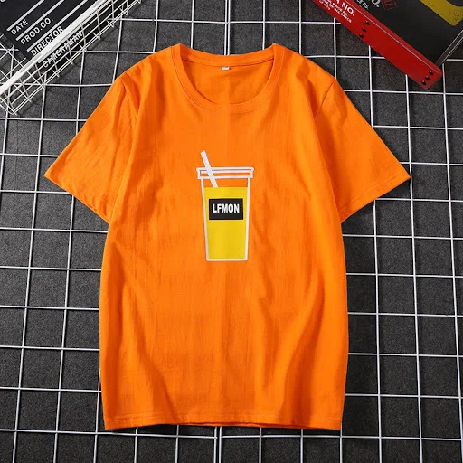 Title 3, Round Neck Japanese Retro Loose Tide Brand Shor...