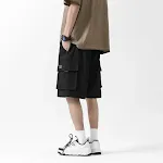 Heren American Retro Multi-Pocket Workwear Shorts, functionele shorts met meerdere zakken, ideaal voor werk en vrije tijd. — foto 1