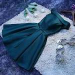 Vestido Curto Anual de Etiqueta para Madrinhas, ideal para festas, elegante e confortável, perfeito para celebrações anuais. — foto 8