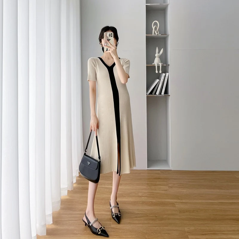 Slim fit and slim knit high stretch dress provides a flattering silhouette. Experience comfort and style with this versa — photo 3