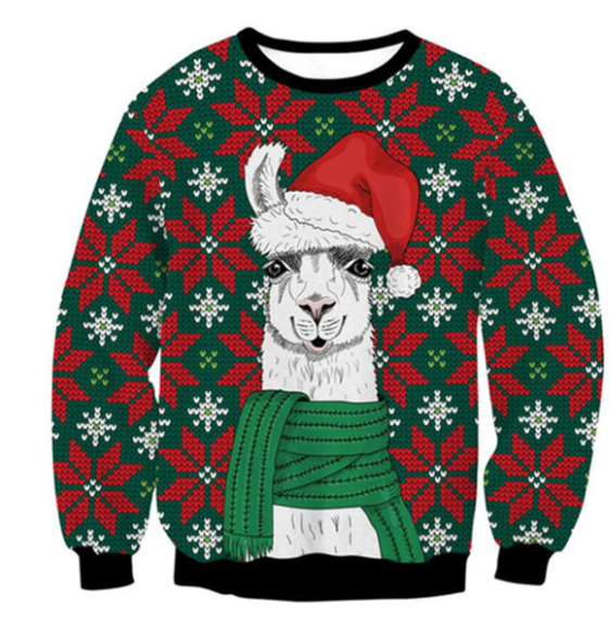 Cartoon Digital Printing Pullover Round Neck Sweater, a comfy and fun top for everyday wear. Perfect for adding a playfu — photo 3