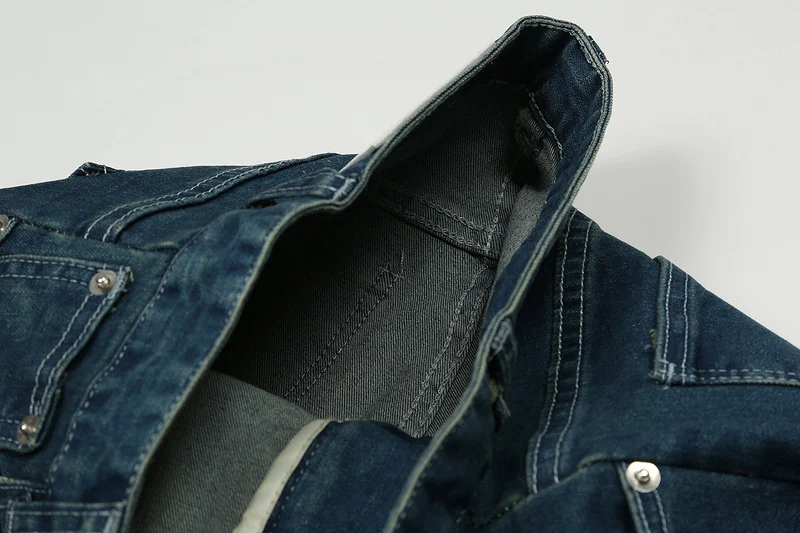 Title 6, Long zipper vibe style deconstructed washed dis...