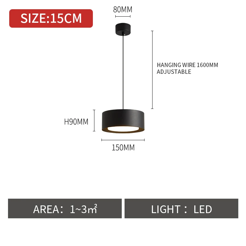 Title 1, Nordic Creative Bedroom Single Head Small Chand...