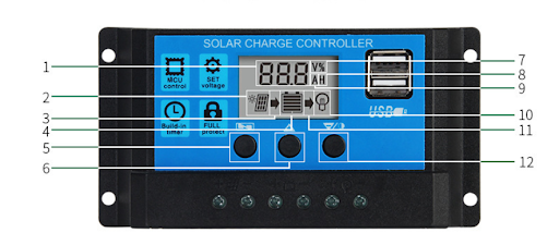 Title 5, Controlador Solar com Controle de Luz e Tempo L...