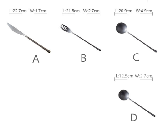Title 1, Stainless Steel Western Tableware Set Fruit For...