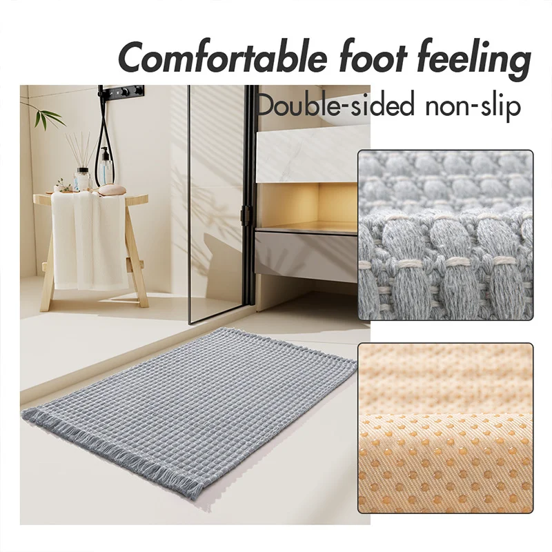 Bathroom Door Absorbent Mat, Non-slip, for Domestic Toilet Use. Keeps your bathroom dry, safe, and comfortable, preventi — photo 5