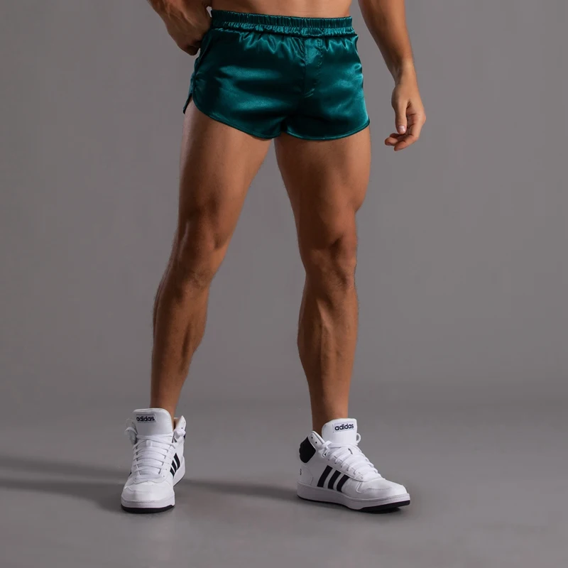 Title 4, Calça de três pontos de cor sólida masculina de...