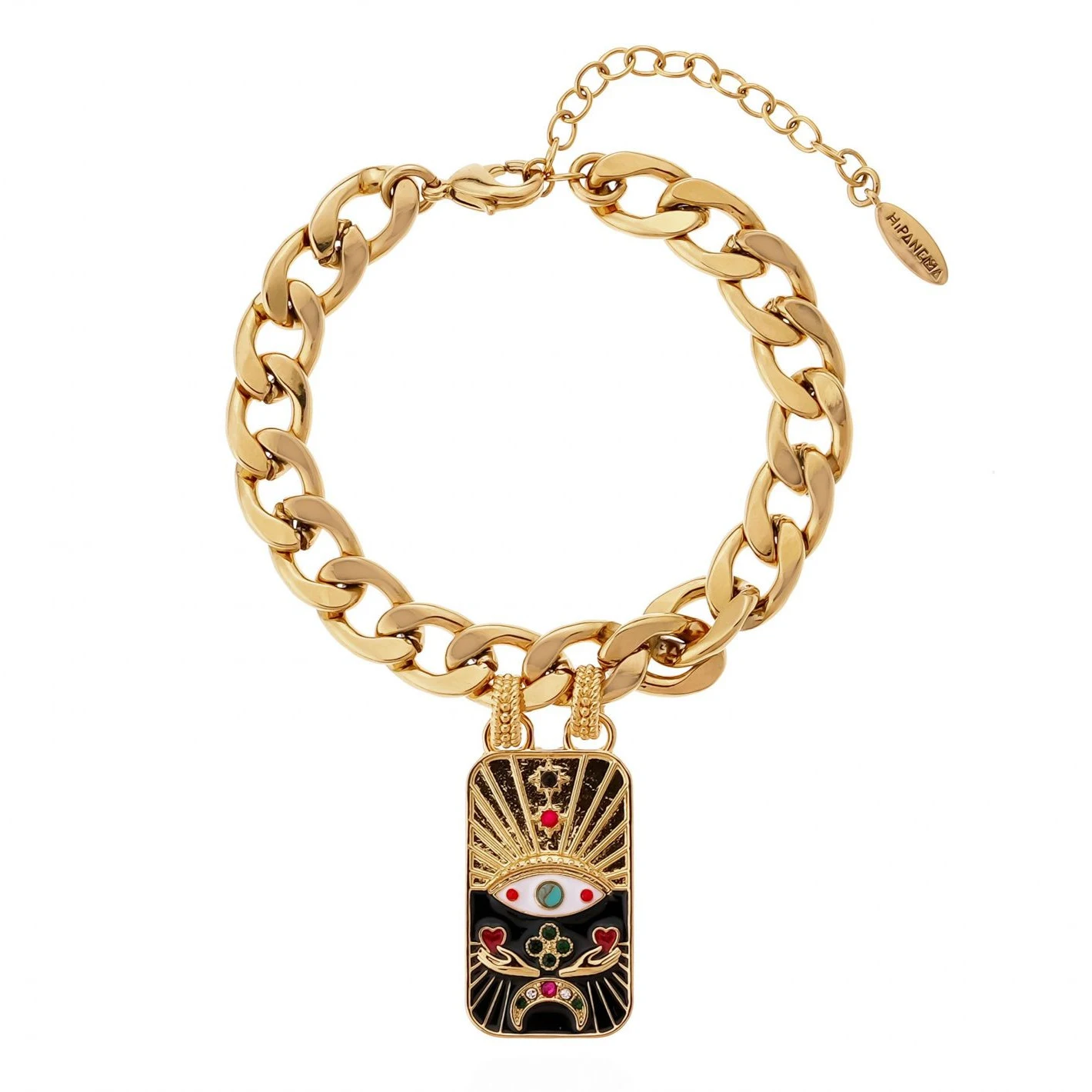Pulseira com corrente colorida para suéter, terno e muito mais. Acessório de moda versátil e elegante para complementar qualquer look. — foto 6