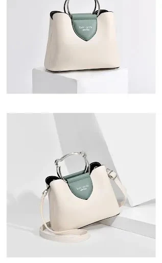Title 6, Bolsa de ombro casual com contraste de cor, sim...