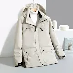 Men's Duck Down Jacket Mid-length Thicken Big Fur Collar. Stay warm and stylish this winter with this premium down coat. — photo 16