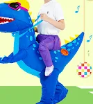 Roupa Inflável Dragão Coração Correndo Festa de Festival Atividade Pai-Filho Engraçada! Diversão Garantida para Festas e Eventos Familiares! — foto 7