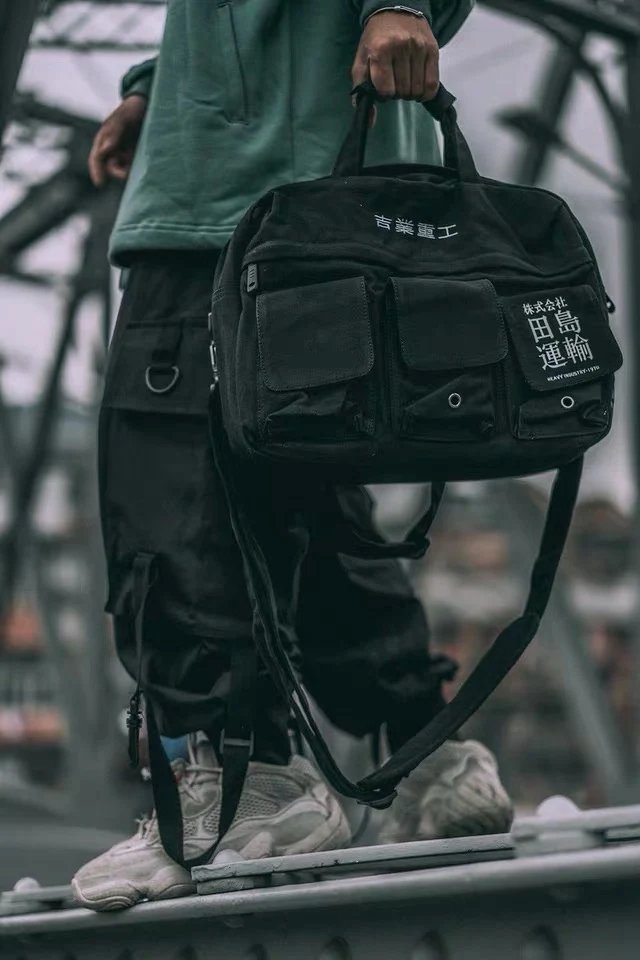 Mochila Diagonal de Ombro Jiye Heavy Industry Resistente e Versátil Perfeita para Trabalho ou Viagem Design Ergonômico com Amplo Espaço Interno e Conforto Superior — foto 5