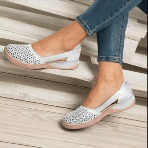 Title 2, Solid color wedge heels with hollow out sandals...