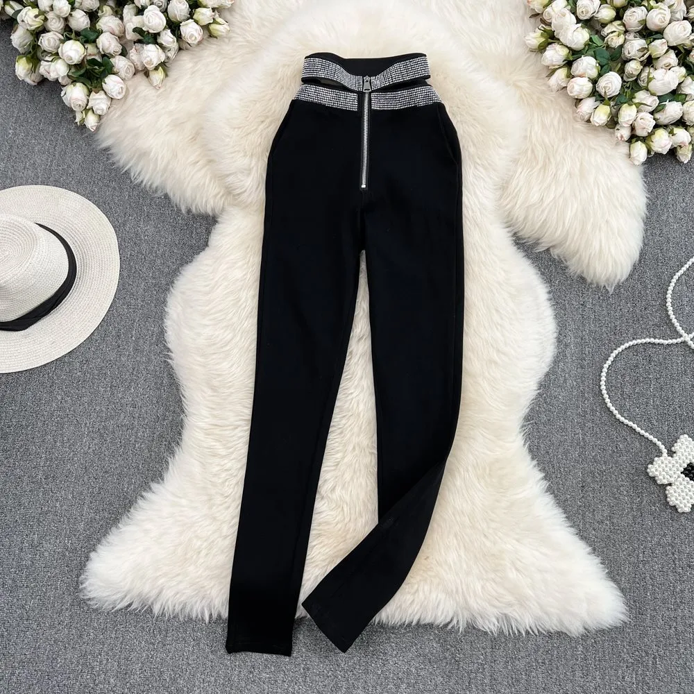 Pantalones Lápiz Negros Versátiles para Mujer Elegancia y Comodidad en un Diseño Clásico Perfecto para Cualquier Ocasión y Estilo. — foto 1