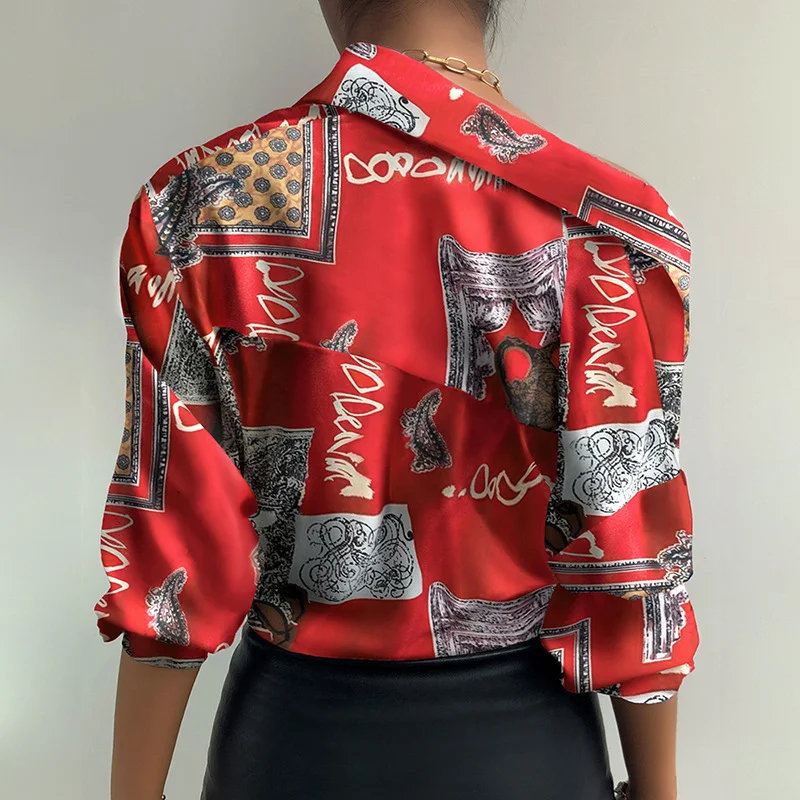 Title 6, New Fashion Digital Printing Lantern Sleeve Lon...