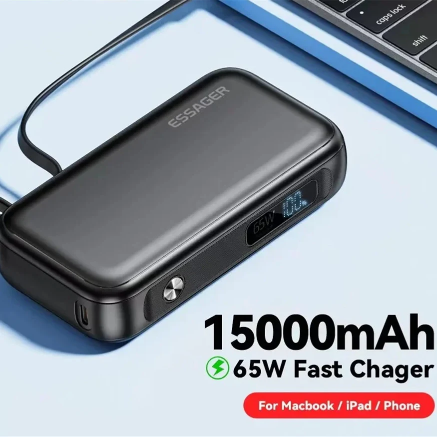 15000mAh Large Capacity Digital Display Mobile Power Supply. Keep your devices powered up longer, perfect for travel and — photo 12