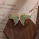 Broche de borboleta de moda artesanal feminina, personalidade única, acessório elegante para roupas e looks, realce seu estilo. — foto 2