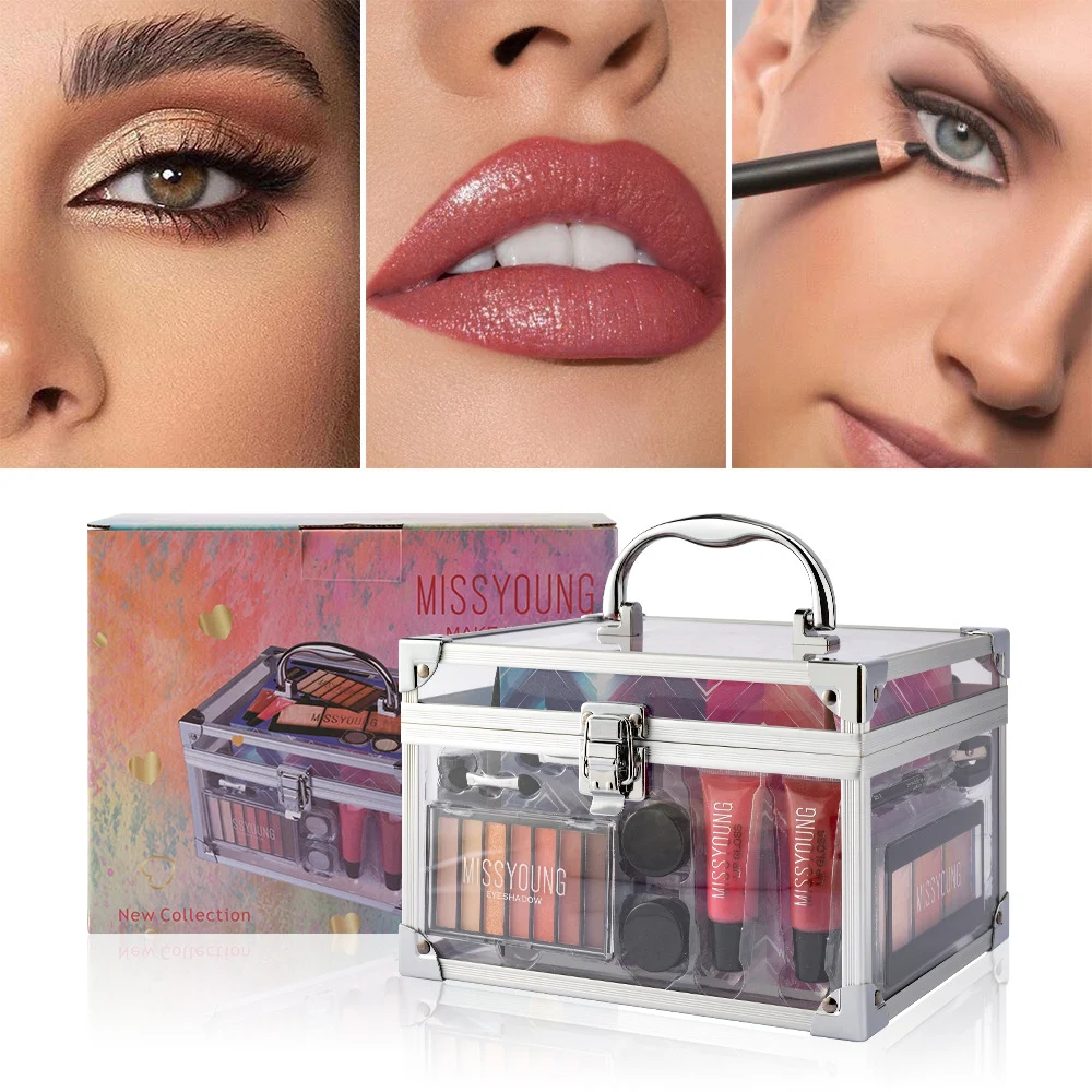 European and American Style Facial Makeup Kit Blush Eyeshadow Repair Lipstick Set Achieve a Flawless and Stunning Look — photo 2