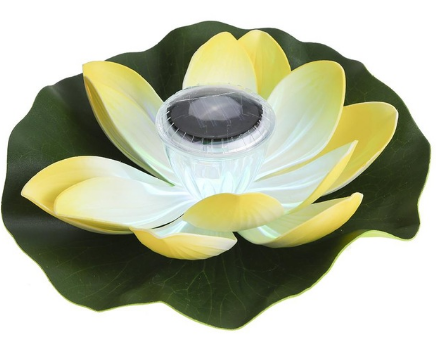 Floating water solar lantern LED lotus wishing lamp, colorful pool decoration, decorative floating water lamp for garden — photo 4