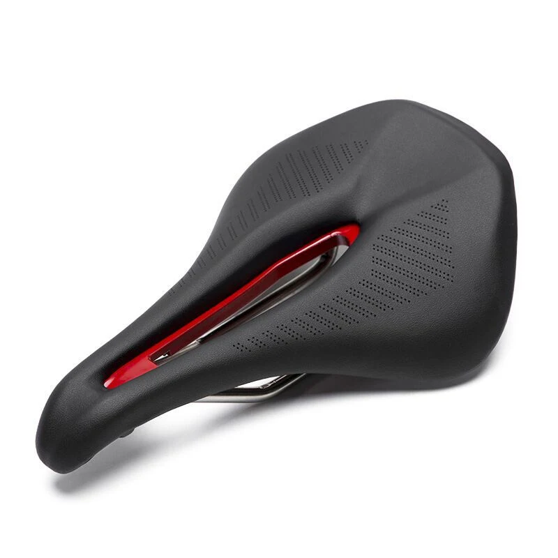 Selim para bicicleta de estrada com amortecimento vazado, ergonômico, respirável e confortável, alivia a pressão em pedais longos. — foto 5