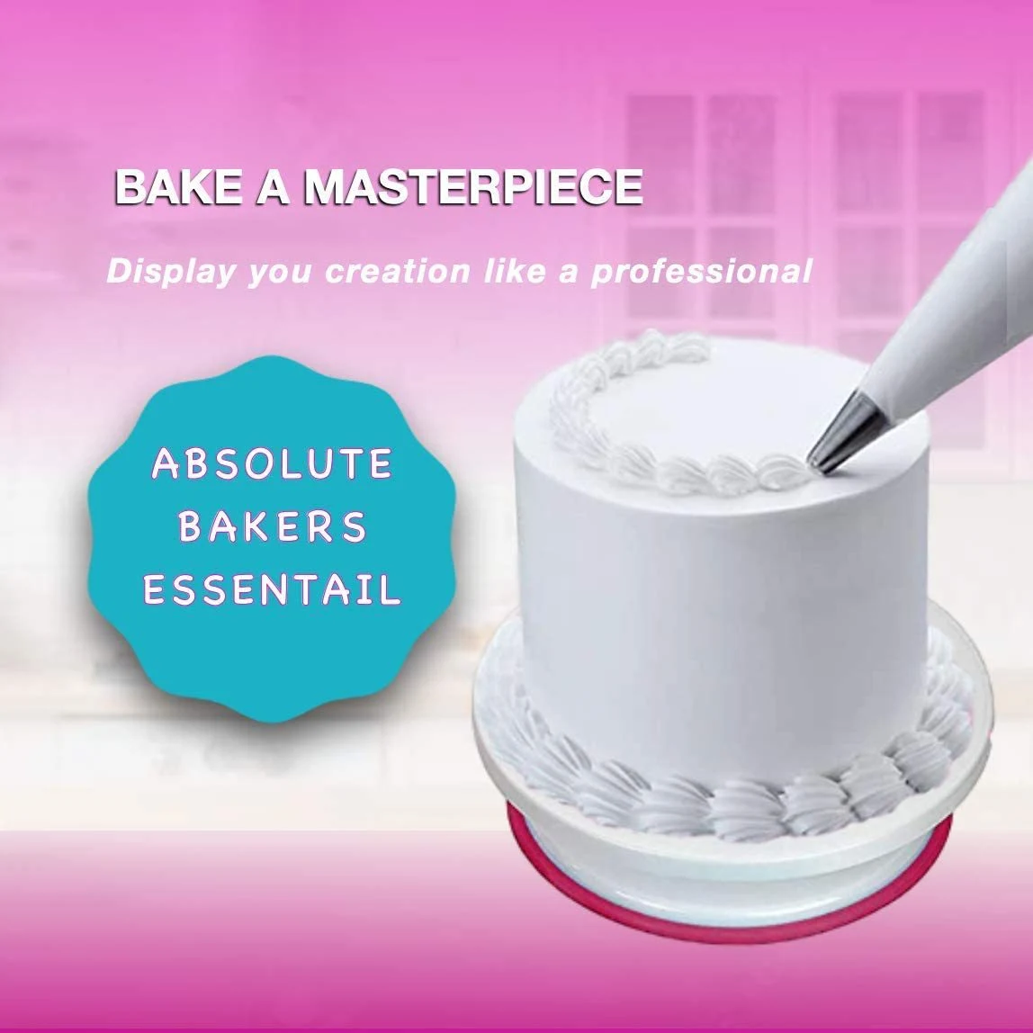 Title 5, 195-Piece Cake Baking Utensils Set with Cake Tu...