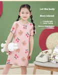 Camisola de renda de desenho animado para meninas de seda gelada, macia e fresca para noites de sono confortáveis no verão, adorável! — foto 14