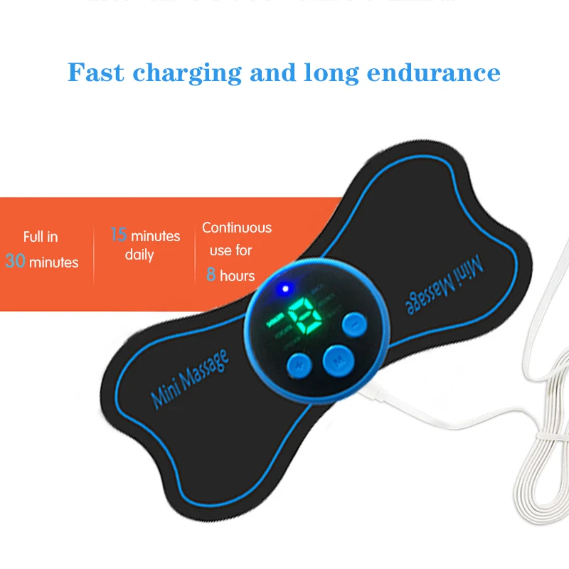 Mini Smart Massage Sticker Sollievo Dolore Portatile Massaggio Personalizzato Terapia EMS Rilassamento e Benessere Muscolare — foto 4