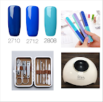 Kit completo para unhas Nail Glue, cortador de unhas aço inox, lixa polidora 6 faces e cabine UV. Unhas perfeitas em casa! — foto 4