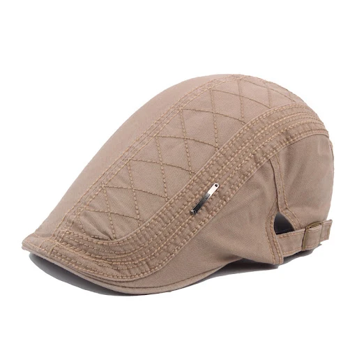 Title 2, Mens Cotton Peaked Cap British Retro Beret Out...