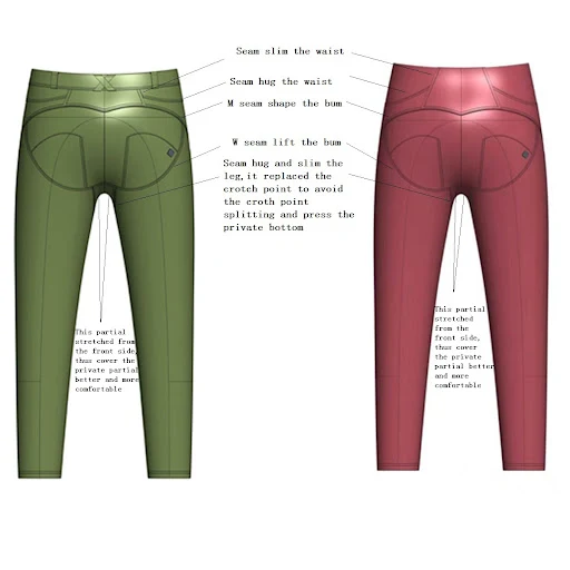 Title 11, Calça Shascullfites Melody Biker de Couro PU Ro...