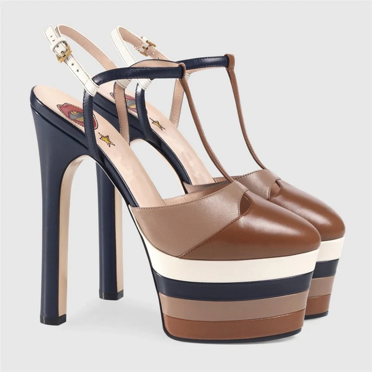 Title 7, Womens High Heels Nightclub Chunky Heels Comfo...