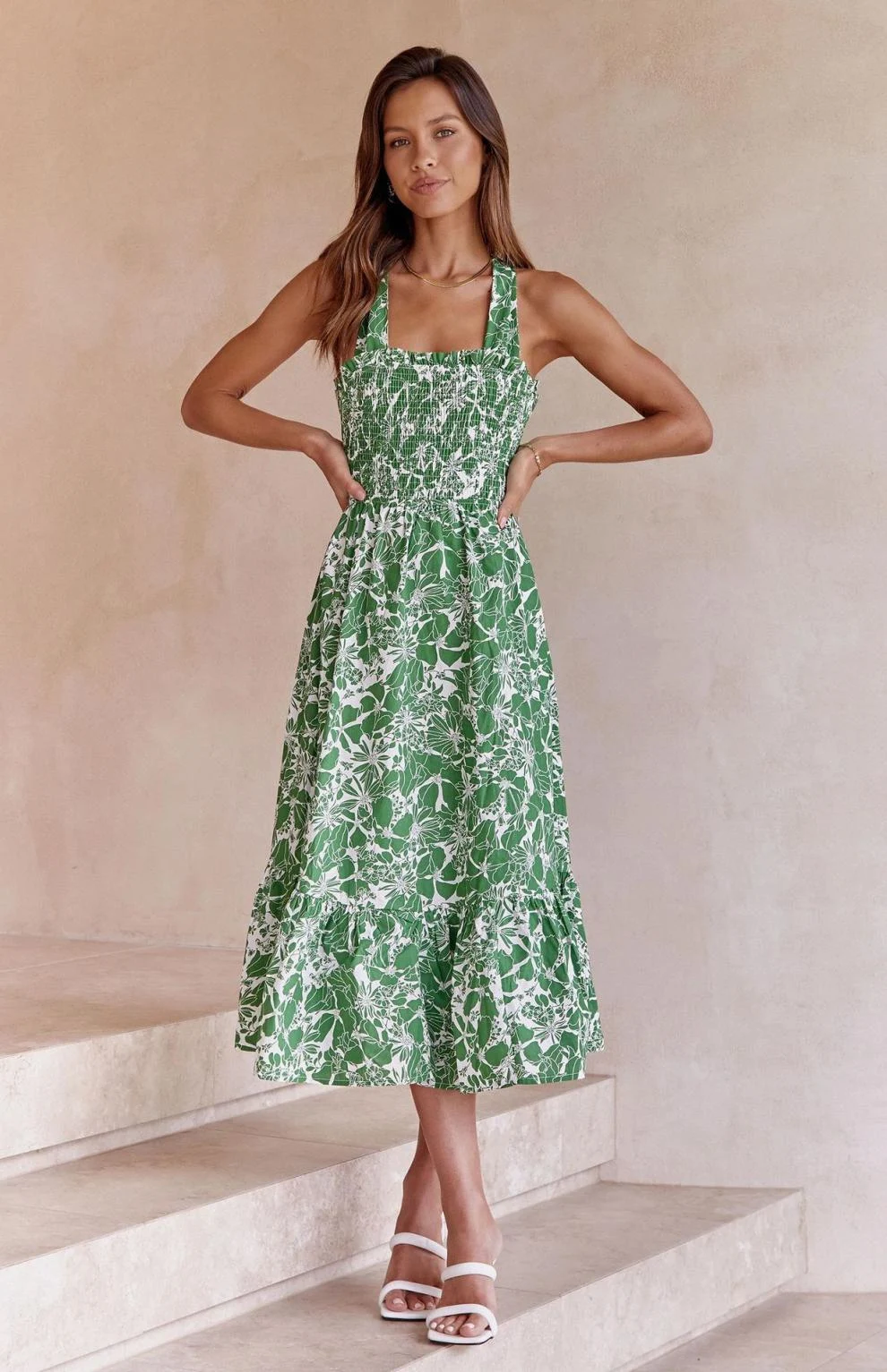 Title 5, Waist Slimming Sling Waist Dress Women