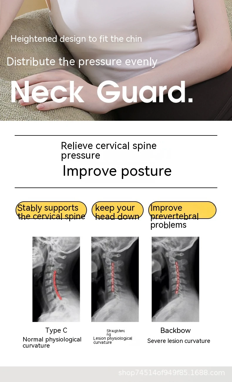 Corretor de Inclinação para Frente com Tala e Manga para Pescoço Alívio da Dor e Postura Cervical Melhorada Conforto e Suporte Eficaz — foto 25