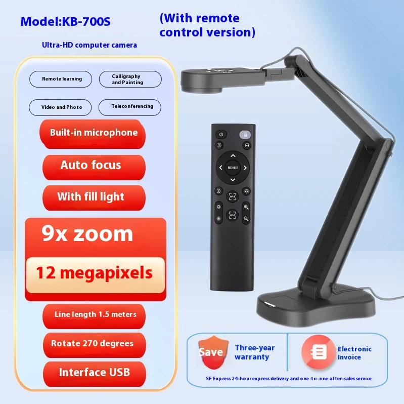 Computer Webcam with Microphone Photography Video Equipment. Enjoy clear video calls and create quality content with thi — photo 5