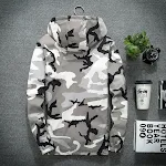 Camouflage trench coat for students with a hood and wind protection, perfect for unpredictable weather, stylish and comf — photo 5