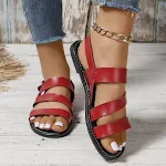 Women's European and American Round Toe Beach Roman Sandals – Stylish and comfortable footwear, perfect for summer beach — photo 4