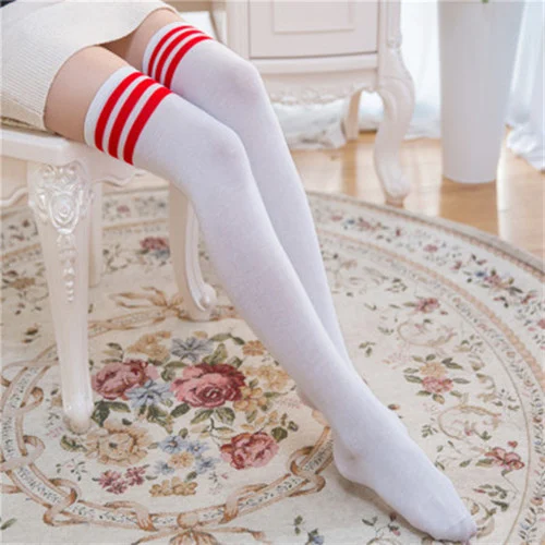 Striped stockings ladies stockings — photo 2