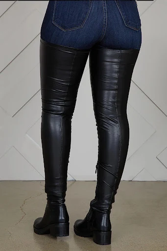 Title 12, Ladies Long Elastic PU Women Boots offer comfor...